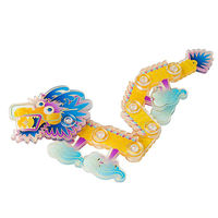 Rompecabezas Acrílico Personalizado, Juguete de Ensamblaje DIY, Corte Láser, Impresión UV, PMMA Transparente, Figura Flexible Articulada, Regalo Promocional, Manualidades, OEM