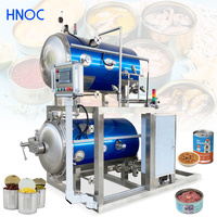 Autoclave Industrial Automático HNOC de 500L para Alimentos Enlatados, Esterilizador Rotatorio para Latas de Atún