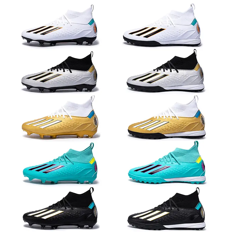 Mode hommes chaussures de sport chaussures de football de haute qualité Type Fg chaussures de Football d'entraînement professionnel bottes de football pour hommes
