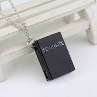 Vente en gros japonais Death Note Montre de poche pour hommes Noir Forme carrée Quartz Moderne Style Antique Vente à chaud