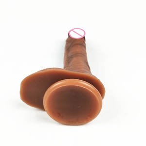 Erótico suave 7 pulgadas realista Veiny Dildo Anal Butt Plug fuerte ventosa Dick juguete para adultos G-spot orgasmo juguetes sexuales para mujer - Product Image 4