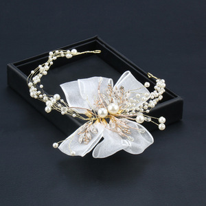Diadema de Lujo con Cuentas Hechas a Mano, Diadema Acolchada <span class=keywords><strong>para</strong></span> Mujer, Color Naranja Vibrante, Diadema con Nudos, Adorno <span class=keywords><strong>para</strong></span> el Cabello con Cristales, Diadema Boho - Product Image 5