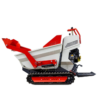 Mini-dumper à chenilles manuel de 0,5 tonne à haute efficacité, vente en gros d'usine, livraison rapide, transporteur à chenilles compact, livraison gratuite