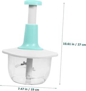 Picadora de Carne Manual para Uso Doméstico, Picadora de Carne a Presión y Mezcladora de Ajo, Procesador de Alimentos y Prensa de Ajo - Product Image 3