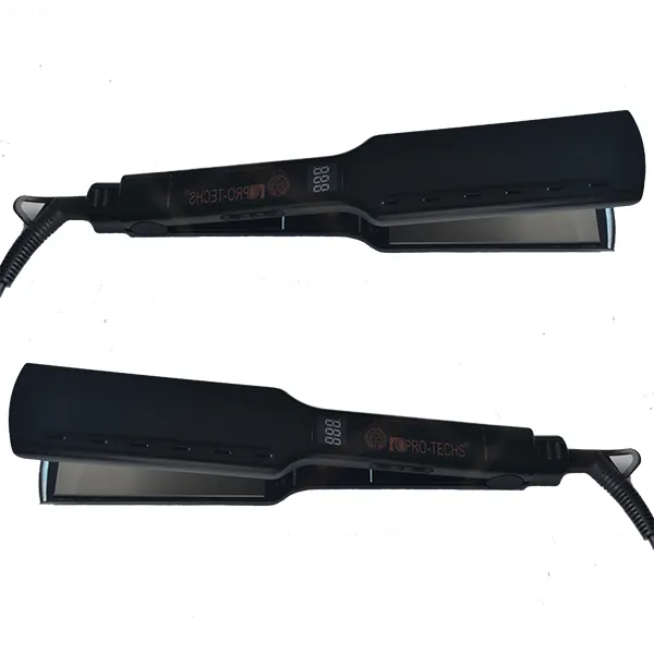 Wholesale PRO-TECHS 0 + Titanium Vibrating Flat Iron Hair Straightener With Repairing Hair Oil