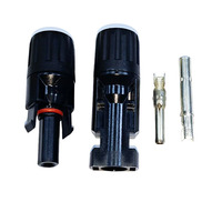 Conector Solar IP67 para Cable Fotovoltaico, Accesorio de 1000V 1500V 30A MC, Cuatro Conectores Macho y Hembra, Material de Carcasa de Cobre y Nailon