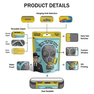 Emballage personnalisé pour aliments pour oiseaux, friandises pour animaux de compagnie, granulés pour perroquets, emballage debout avec fenêtre transparente - Product Image 3