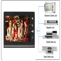 Téléphone de porte vidéo étanche analogique à quatre fils populaire 7 pouces maison interphone sonnette IC contrôle d'accès accessoire transfrontalier