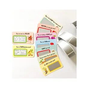Скретч-карта с защитой от царапин-мотивационные забавные блокноты для детей, пустая секция для письма сообщения