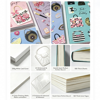 Carnet de notes personnalisé imprimé, gaufrage UV, débossage, reliure cousue, 180 feuilles, couverture rigide, papier sans bois, pour l'école et le bureau