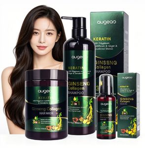 En stock : Coffret de soins capillaires au ginseng et au collagène, contrôle des frisottis, parfum longue durée, <span class=keywords><strong>shampoing</strong></span> pour <span class=keywords><strong>cheveux</strong></span> - Product Image 1
