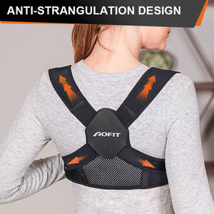 Attelle de clavicule réglable pour adultes, sangle de soutien, correcteur de posture, attelle dorsale avec fonction de soulagement de la douleur et de protection - Product Image 4
