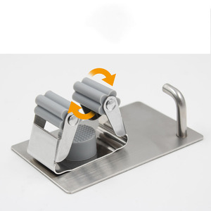 Whosale Easy Storage Magic Sticky <strong>Wall</strong> Mounted Strong <strong>Mop</strong> and Broom Holder - Product Image 1