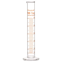 Cylindre en verre borosilicate gradué pour laboratoire, 250 ml, 500 ml, 1000 ml