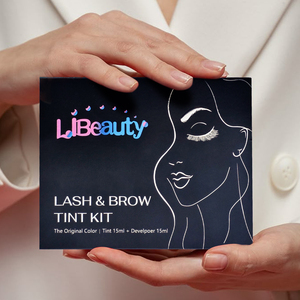 Kit de teinture pour sourcils de haute qualité Kit de teinture pour cils au henné Kit de teinture pour cils <span class=keywords><strong>professionnel</strong></span> Kit de teinte pour sourcils végétaliens <span class=keywords><strong>semi</strong></span>-<span class=keywords><strong>permanent</strong></span> - Product Image 2