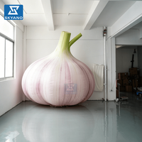 Modèle géant gonflable d'ail pour publicité extérieure, décoration commerciale, accessoires de légumes gonflables