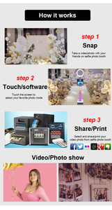 Machine Photobooth Magique 2026 en Gros avec Écran Tactile, Appareil Photo Reflex Numérique et Imprimante pour Selfie – Photobooth Numérique - Product Image 6