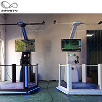 Simulateur de tapis roulant VR de nouvelle conception, simulateur de marche VR 9D, simulateur de mouvement à 360 degrés, réalité virtuelle 9D, machines de jeu de tir VR 9D