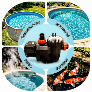 <span class=keywords><strong>Bomba</strong></span> de <span class=keywords><strong>Piscina</strong></span> de Velocidad Variable con Inversor, Ahorro de Energía, Autocebante y Silenciosa - Product Image 4