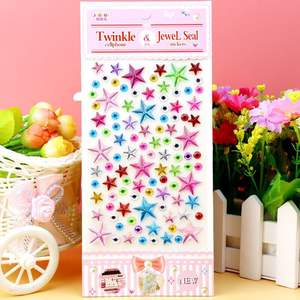 <span class=keywords><strong>Diamant</strong></span> chaud avec étoile à cinq branches amour fleur de prunier bâton de <span class=keywords><strong>visage</strong></span> rond pour strass de corps de fête - Product Image 5