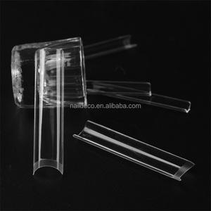 Puntas de Uñas Transparentes Sin Curva C para Uñas Acrílicas Profesionales, 3XL <span class=keywords><strong>Extra</strong></span> Largas, 12 Tamaños, Media Cobertura, Rectas, Cuadradas, Francesas - Product Image 4