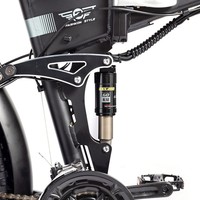 Bicicleta eléctrica plegable de 1000 vatios, bicicleta eléctrica gruesa, bicicleta eléctrica de montaña plegable, bicicleta eléctrica Eu Elektro Ridstar, MTB, suspensión completa, 26 pulgadas, 4,0