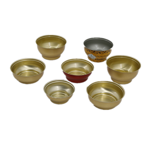 Boîtes de conserve en aluminium doré de 180ml 250ml 300ml avec couvercles à anneau #401 pour nid d'oiseau de bouillie - Product Image 1