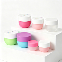 Pot de crème PP de luxe en forme de bol, vide, en plastique, avec couvercle à vis, pour cosmétiques, soins de la peau, beurre corporel, gommage, emballage 25g-500g