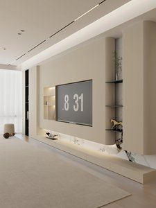 Mobile <span class=keywords><strong>TV</strong></span> in Legno Personalizzabile, Regolabile, Moderno, Ecologico e Durevole con Spazio di Archiviazione per <span class=keywords><strong>TV</strong></span> da 65+ Pollici, Arredamento per <span class=keywords><strong>Soggiorno</strong></span> e Appartamento - Product Image 3
