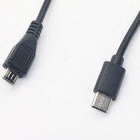 Câble de données USB 2.0 Type C vers Micro mâle vers mâle OTG adapté aux téléphones Android se chargeant mutuellement