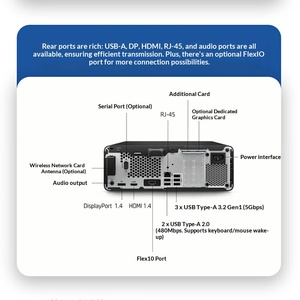 Nueva Oferta: Computadora de Escritorio HP Pro SFF 400 G9 Slim para Negocios, 14ª Generación Core I3/i5/i7, RAM DDR4, SSD, PC de Oficina Empresarial de Alta Gama - Product Image 4