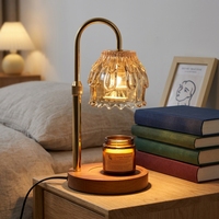Elektrischer Kerzenwärmer mit Timer-Schalter, Aromatherapie-Funktion, Einstellbare Lichthöhe, Dimmbares Nachtlicht, Luxuriöses Design