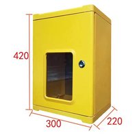 Boîtier de compteur de gaz FRP domestique, étanche et résistant à la pluie, pour extérieur, en composite ignifuge, avec service de découpe