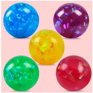 Pelota Antiestrés Luminosa de 6cm, TPR, con Cuentas de Agua, Suave, para Apretar, Juguete Sensorial, Pelota de Descompresión, Venta al Por Mayor - Product Image 6