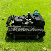 Traktor Pintar Mini Nirkabel Bertenaga Bensin untuk Kebun, Kendaraan Pemotong Rumput Otomatis Profesional Buatan Cina dengan Kontrol Jarak Jauh