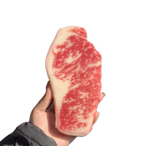 Modèle de présentation créatif et réaliste en forme de steak flocon de neige, impression UV 3D, en PVC artificiel, jouet de cuisine, bloc de viande crue, grand modèle de présentation pour la cuisson - Product Image 1