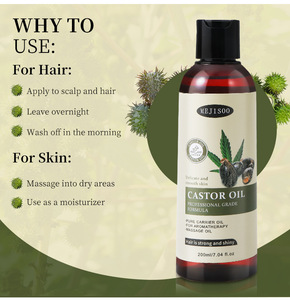 Giamaicano olio di ricino nero per la cura dei capelli cheratina infuso olio essenziale da massaggio per capelli secchi idratante idratante - Product Image 6