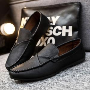 Zapatos de Verano para <span class=keywords><strong>Hombre</strong></span>, Estilo Casual, de Piel, Tipo <span class=keywords><strong>Mocasines</strong></span>, Ligeros, Transpirables, Antideslizantes, Estilo Coreano, con <span class=keywords><strong>Suela</strong></span> de <span class=keywords><strong>Goma</strong></span> Sólida - Product Image 3