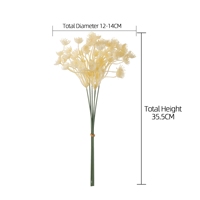 YC1113 Artificielle 9-Fourchette Griffe Branche D'herbe Mini Bouquet De Fleurs Fleurs Fleurs De Mariage Floral Arrangements Décoration De La Maison