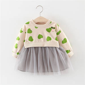 Marcas de Ropa Infantil en India, Vestidos Elegantes de Princesa hasta la Rodilla para Niñas, Modelos Sencillos de Primavera, Tiendas de Shanghái - Product Image 2