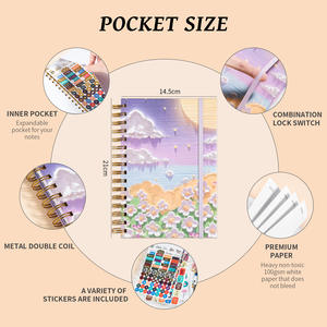 Nokta mal ahşap dergi Can özel kazınmış ve delikli günlükler mesajlar ahşap kapak Notebook kayıt için kullanılır - Product Image 5