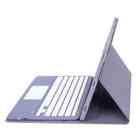 Untuk Samsung Tab S8 Plus X800 S8 +/S7 Plus T970/S7 FE T730 Tab S6 Lite Baki Pena dengan Sentuhan Sarung Keyboard Gigi Biru Dapat Dilepas