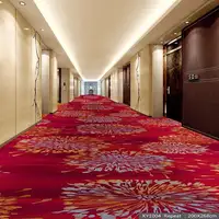 מלון מעבר רץ 100% ניילון מודפס מסחרי שטיח