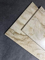 Carrelage en porcelaine émaillée imitation pierre, motif paysager effet marbre, 600x1200mm, finition mate, antidérapant, pour mur et sol de villa et cuisine