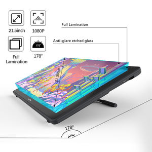 Precio de Fábrica Pantalla de 21.5 Pulgadas de Gran Tamaño <span class=keywords><strong>Huion</strong></span> <span class=keywords><strong>Kamvas</strong></span> <span class=keywords><strong>22</strong></span> Plus Laminación Completa 140% Gama de Colores SRGB Pantalla de Dibujo con Lápiz - Product Image 5
