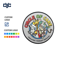 Parche Tejido Personalizado de Fábrica, Redondo, de Alta Densidad, con Borde Merrow, Colorido, Suave, con Diseño de Animales de la Selva