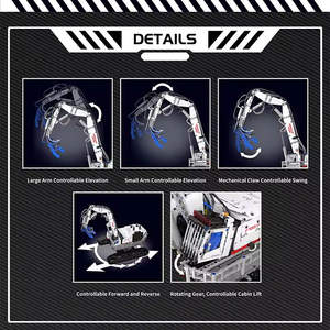 Mould King 17062, juguete técnico, ingeniería de demolición neumática, bloques de construcción, montaje de camión, coche de ladrillo para chico, regalo de Navidad - Product Image 5