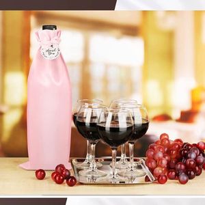 Bolsas de Satén para Vino Tinto al por Mayor, Bolsas de Regalo con Cordón, Bolsas de Satén Grandes y Lujosas para Botellas de Vino con Logotipo Personalizado - Product Image 2