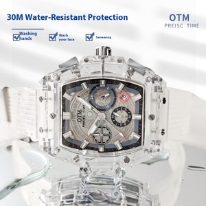 Ban đầu thời trang nam sinh viên đồng hồ không thấm nước sáng hợp kim trường hợp nhựa thạch anh 42mm kính hợp thời trang xuất khẩu mặt hàng nóng - Product Image 4