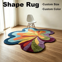 Tapis de jeu d'anime de forme personnalisée, motif ours de dessin animé et baskets, décoration de chambre, tapis élégant pour la décoration de chambre à coucher